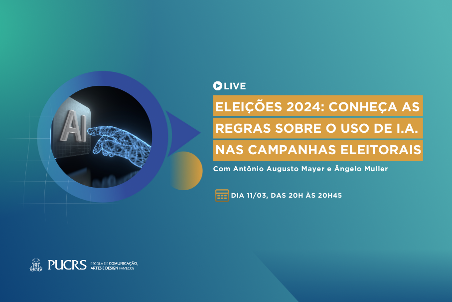 Eleições 2024: live abordará as regras do uso de Inteligência Artificial