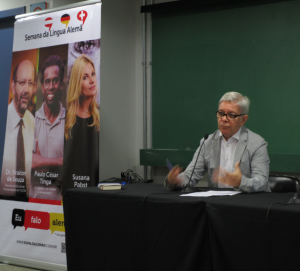Professor Dr Ronel Alberti da Rosa mediated a debate with the audience