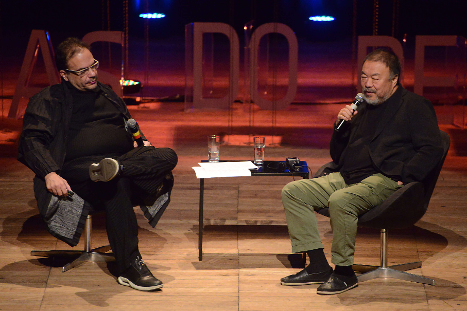 Marcello Dantas and Ai Weiwei | Photo: Luiz Munhoz