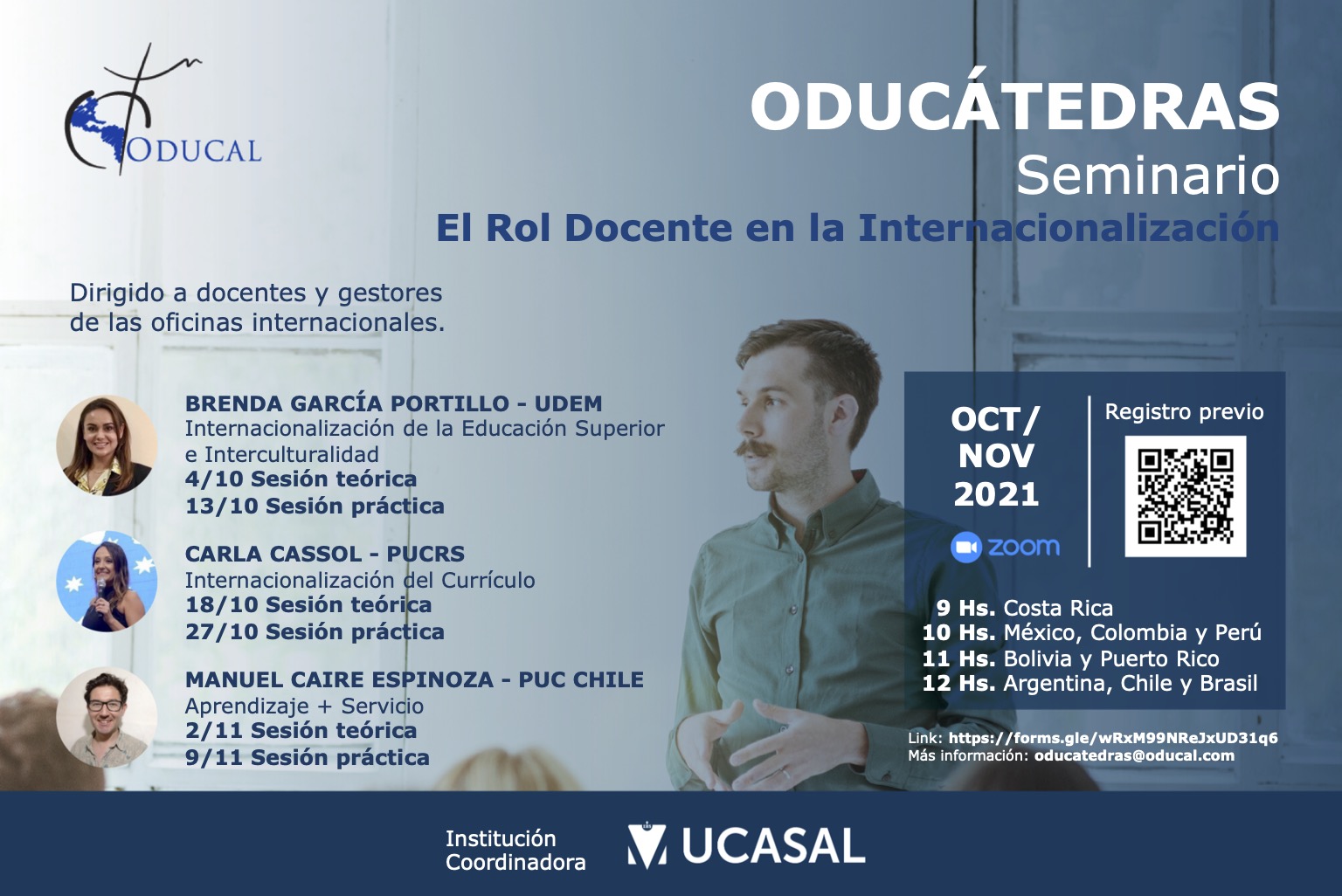 ODUCÁTEDRAS seminar on role of faculty in internationalization