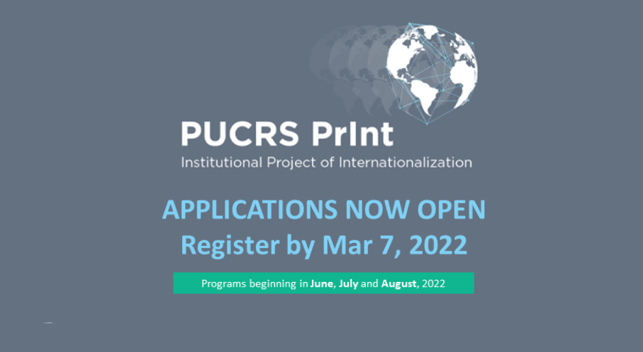 After renewal PUCRS-PrInt has open calls for student and faculty mobility