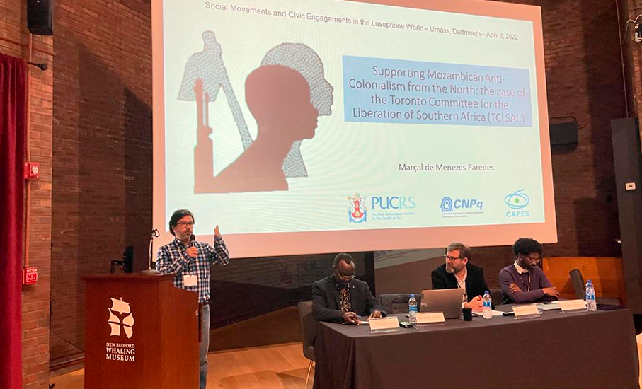 PUCRS study on history of Portuguese-speaking countries presented in international events