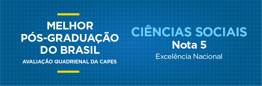 Melhor Pós-Graduação do Brasil - Ciências Sociais, nota 5.