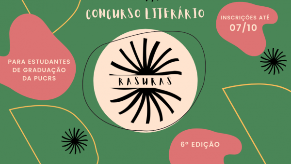 Concurso Literário Rasuras abre inscrições para estudantes de graduação da PUCRS
