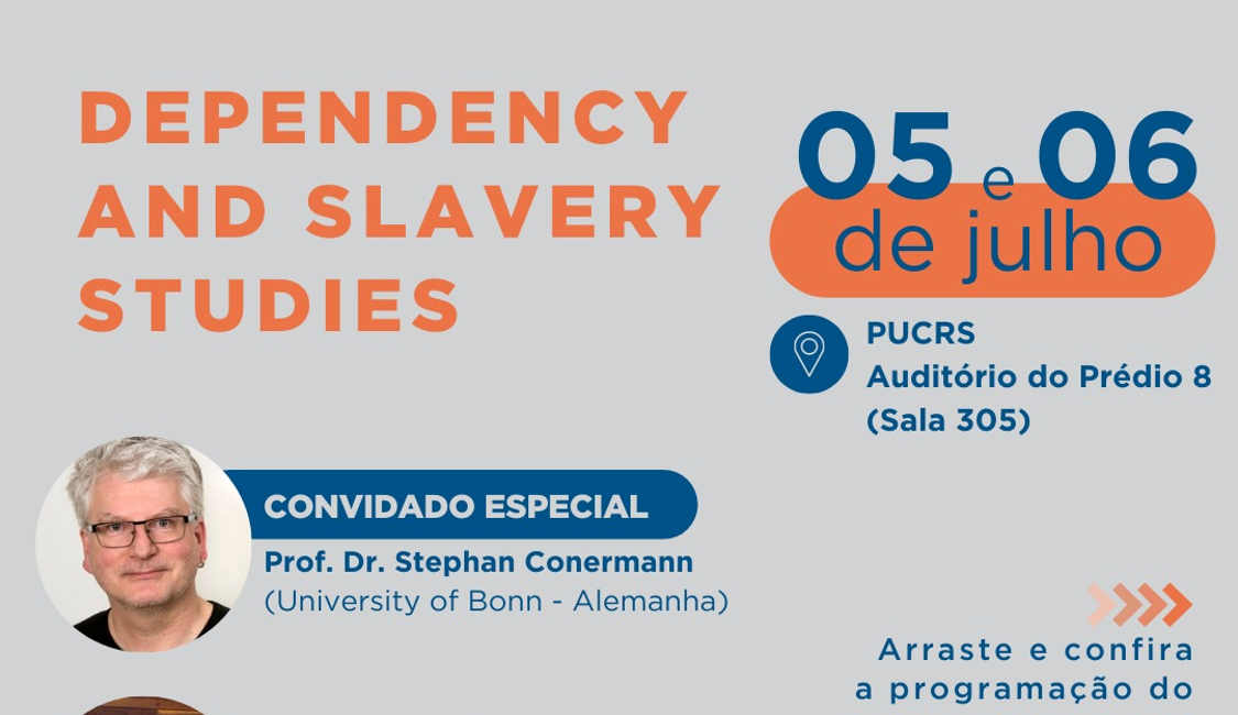 Professor alemão ministra palestras sobre estudos de dependência e escravidão