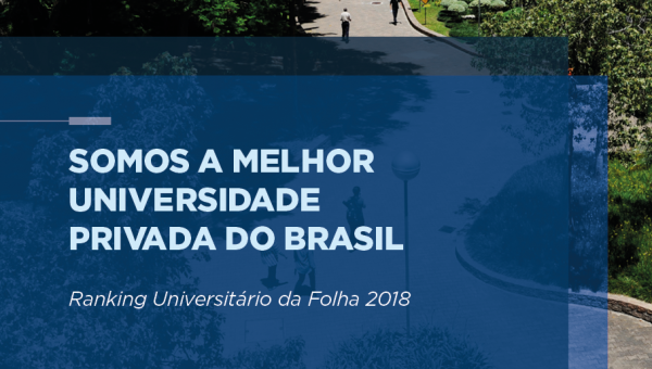 RUF 2018: PUCRS é a melhor universidade privada do Brasil pelo segundo ano consecutivo