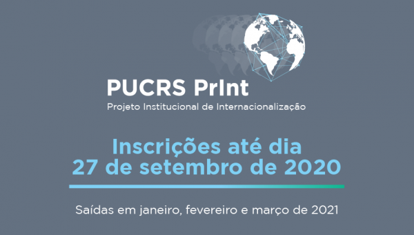 PUCRS-PrInt abre editais para saídas em 2021